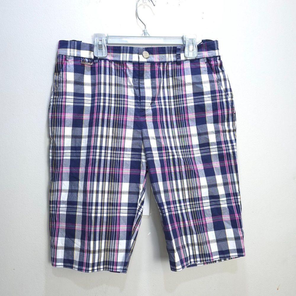 Lauren Ralph Lauren Golf Shorts Womens Size 30 Chino Pleated High Waist Preppy